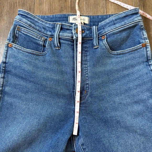 Madewell Stove Pipe Curvy Size 28 high rise 90s tapered ankle blue MOM jeans - Picture 4 of 12